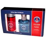 Coffret Huile de massage relaxante + Eau de Sport officiel PARIS SAINT GERMAIN - Flacon 50 ml - Cosmétique parfum fragrance PSG - Football