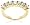 14k Yellow Gold 7-Stone Diamond Ring (1 cttw, H Color, SI2 Clarity), Size 6