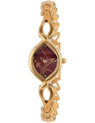 Titan Womens 2455YM02 Raga Jewelry Inspired Gold-Tone Watch