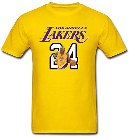 ADYOU Men's Forever MVP Kobe Bryant T-Shirt Yellow XL