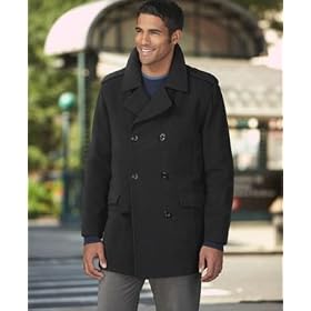 Alfani Wool Cashmere Pea Coat by Alfani