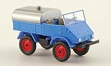 Mercedes Unimog 411 Sprengwagen, blue, Model Car, Ready-made, Epoche 1:87