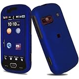 Premium - Samsung Craft R900 Protex Rubber Feel Dark Blue Protective Case ( ....
