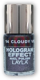 Layla Hologram Effect Nail Polish in CLOUDY VIOLET