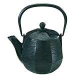 Old Dutch 18-Ounce Cast-Iron Wisdom Teapot, Matte Black