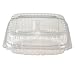 Dart C57PST1 6 Inch Length by 5.8 Inch Width by 3 Inch Height ClearSeal Hinged Lid Sandwich Container 125-Pack (Case of 4)