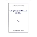 Ce que j'appelle oubli