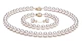 White 7.5-8mm AAA Japanese Akoya Pearl Set