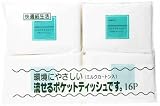 ミルクカートン入り流せるポケットティッシュ 10W*16P