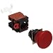 Omron A22E-MP-11 Emergency Stop Operation Unit and Switch, Screw Terminal, IP65 Oil-Resistant, Non-Lighted, Push-Lock Turn-Reset Operation, Red, 40mm Diameter, Single Pole Single Throw Normally Open and Single Pole Single Throw Normally Closed Contacts