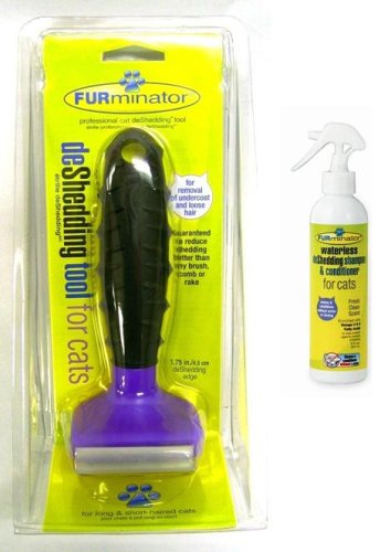 FURminatorDeshedding Kit, Cat Tool & 8oz deShedding Shampoo