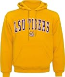 LSU Tigers Gold Mascot One Tackle Twill Hooded Sweatshirt