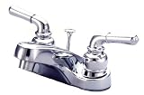 TWIN LEVER HNDL 4 CENTER SET CHROME FIN, PLASTIC POP-Polished Chrome Finish