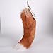 URSFUR Crystal Fox Tail Keychain Bag Charm Pendant Cosplay Tassel Key Chain