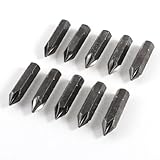 uxcell 　青銅トーン　シャンク　金属　8 mm　ドライバービット 10個