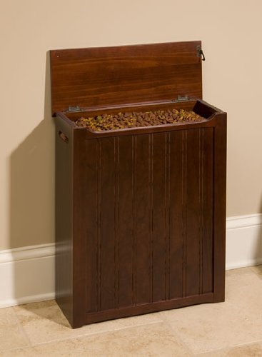 Beadboard Dog-food-bag Storage Bin, Dark Cherry Cheapest