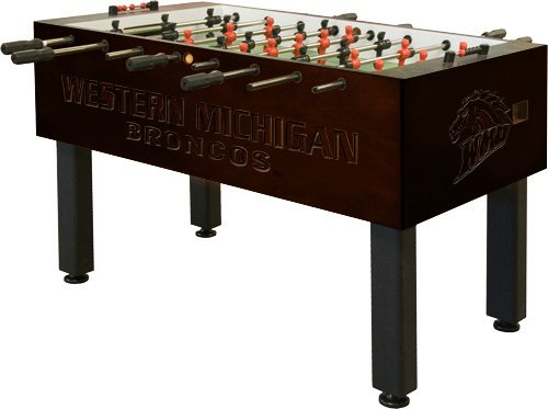 Western Michigan University Foosball Table Mahogany