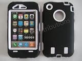 KingCase iPhone 3G & 3GS * Warrior Case * (Black & White) 8GB, 16GB, 32GB - The ULTIMATE Protector