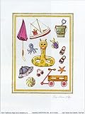 Cute Float by Karyn Frances Gray Fine Art Print / Poster 5.00 x 7.00 in.