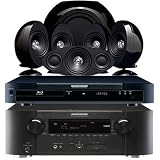 Marantz SR5003 Receiver, BD7003 Blu-ray Disc Player Kef KHT3005SE Home Theater Speaker System (Bundle)