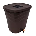 Fiskars 5992 Saguaro 26.5 Gallon Rain Barrel, Chocolate Brown