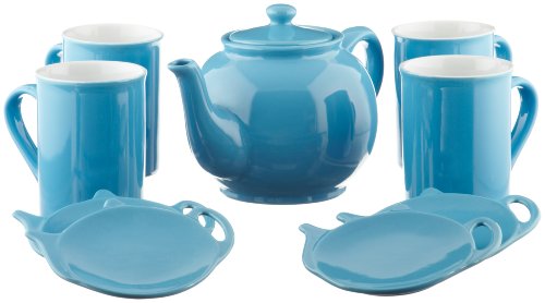 "Price and Kensington 9-Piece Teapot Gift Set, Bright Blue" "Price and Kensington 9-Piece Teapot Gift Set, Bright Blue"