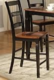 Set of 2 Brentwood Barstools In Black by Standard Furniture