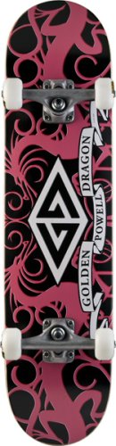 Childrens Toyshop  Toys : Powell Golden Dragon "Iron Dragon" complete skateboard PINK Maple