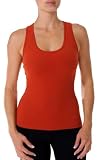 : Beyond Yoga Supplex Racer Back Camisole (Cinnabar, X-Small)