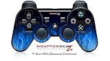 Sony PS3 Controller Skin Fire Blue