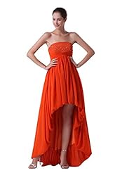 Strapless Charmeuse/Chiffon Lace-Up Beaded Evening Dress 