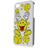 ケイオー キャラクター iPhone4 iPhone4s アイフォン4 アイフォン4s ハード ケース カバー ニコニコ マーク iphone 4 4s S にこちゃん V S 絵文字 笑い 黄色 ベロ iphone 4 4s ブランド シンプル 柄 アップル apple DoCoMo au ソフトバンク(にこちゃんV)ip4