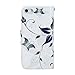 iPhone 6 Plus Case ,iPhone 6s Plus Case, Flip PU Leather Unique Pattern Magnetic Closure by SHIMU for Apple iPhone 6 Plus 5.5 Inch Floral Butterfly