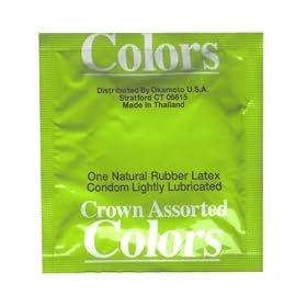 OKAMOTO CROWN ASSORTED COLORS 48-Count Pack