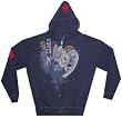 THE CLASH - Dragon - Embroidered Zip Up SWAG Hoodie