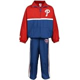 Majestic Philadelphia Phillies Toddler Blue-Red 2-Piece Jacket & Pants Team Windsuit (2T)