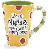 Nurse 12 Oz Coffee Mug/cup with "I'm A Nurse" What's Your Super Power?" Great Gift For Nurses