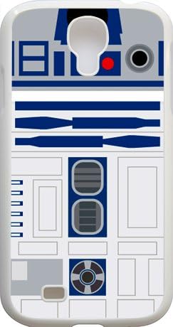 R2D2 Star Wars Robot Rubber Cover Case w/ Bumper for Samsung Galaxy S4 - Custom Personalized Samsung Galaxy S4 case