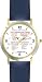 Habit 3 - Time Management Matrix or Quadrants (Spanish Text) - DELUXE TWO-TONE WATCH from THE 7 HABITS - WATCH COLLECTION BY WATCHBUDDY&reg; - Arabic Numbers - Blue Leather Strap-Size-Large ( Men's Size or Jumbo Women's Size )