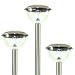 3 Pack stainless steel solar lights