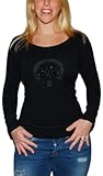 IMAGE OF Polo Ralph Lauren Womens Sweatshirt Rhinestone Black Small