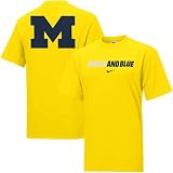 Nike Michigan Wolverines Yellow Rush the Field T-shirt