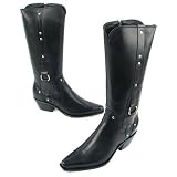 Lucchese -- *14650 Black W Harness Side Zip -- WoMens Shoes,Boots,Comfort Shoes,Western Boots by Lucchese