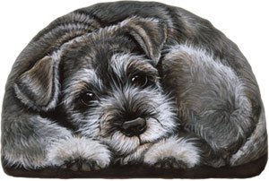 Schnauzer Puppy Dog Pupperweight Paperweight Pupper Weight