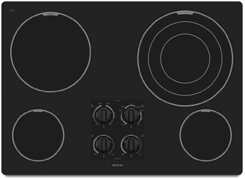Maytag MEC7630WB 30 Smoothtop Electric Cooktop - Black