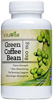 Green Coffee Bean Extract Formula - Highest Grade &amp; Quality Antioxidant GCA (Standardized to 50% Chlorogenic Acid) for Men &amp; Women (Best Formula) - Burns Both Fat and Sugar As Doctors Recommend- Guaranteed By VitaWise