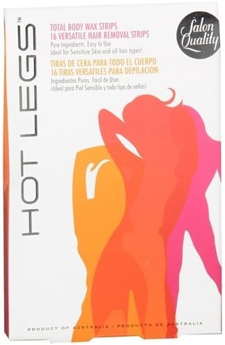 Hot Legs Total Body Wax Strips, 16 Strips