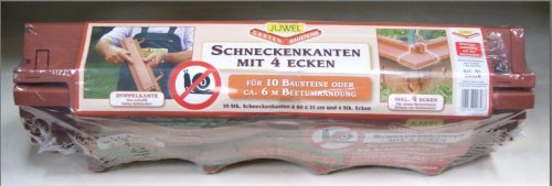 Juwel 20328 Schneckenkanten mit Ecken terracotta