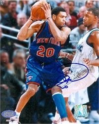 Allan Houston autographed 8x10 Photo (New York Knicks)
