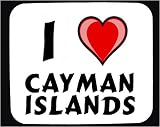 I Love Cayman Islands Decorated Mouse Pad